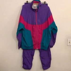 Vintage Nylon Jogging Suit
